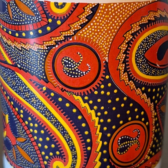 Set of 2 Australia Aboriginal Dot Painting  DreamTime Art Inspired Ceramic Mugs - Picture 9 of 14